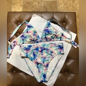 Splendid Bikini With High Rise Bottoms Size Large